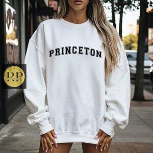 Princeton University Ivy League College Pullover shirt sweatshirt white
